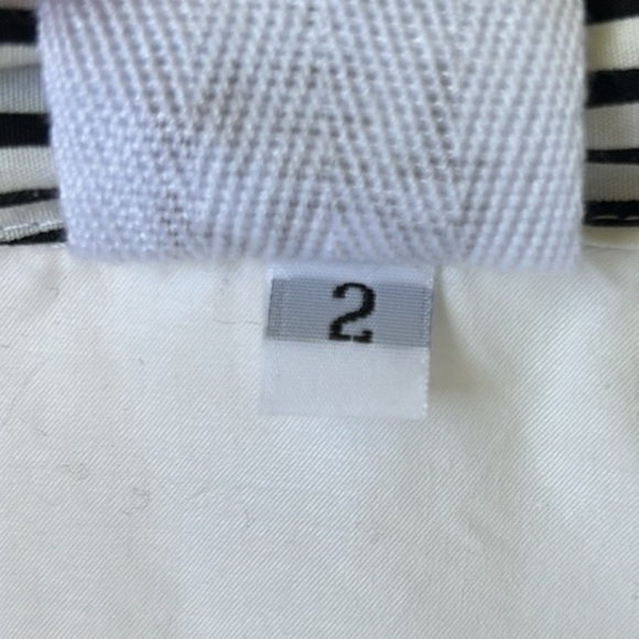 Planet Lauren G Black White Striped Signature Boxy Cotton Top Size 2 Fits 10-14 - Picture 6 of 8
